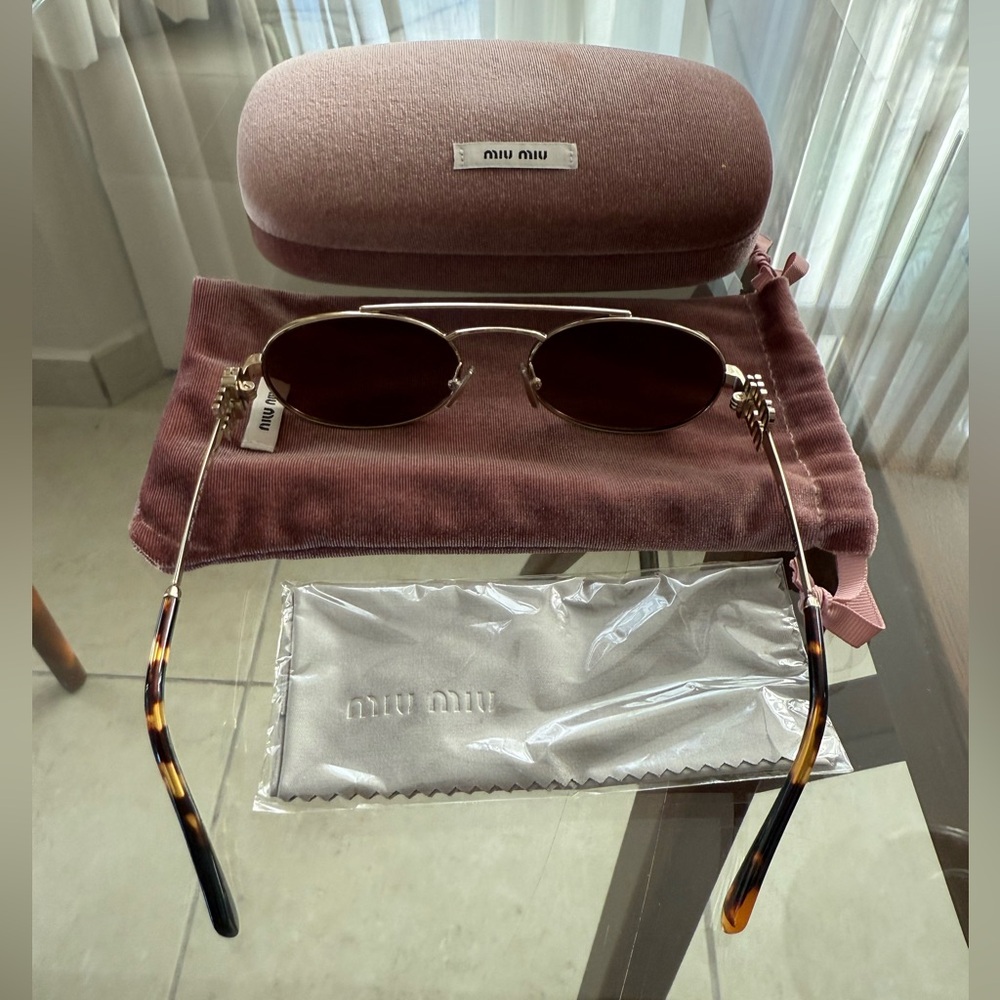 Authentic Miu Miu Logo Oval Eyewear - Picture 5 of 13